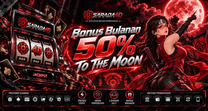BONUS BULANAN 50%